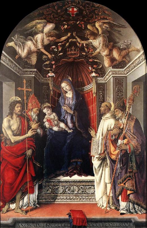 LIPPI, Filippino Signoria Altarpiece (Pala degli Otto) sg Spain oil painting art
